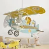 Pendellamper ^ Dalber pendellampe Lion Plane, farverig, træ/plast