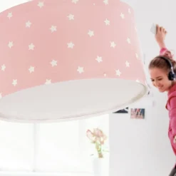 Loftlamper ^ Dalber Star Light loftslampe til børn, pink