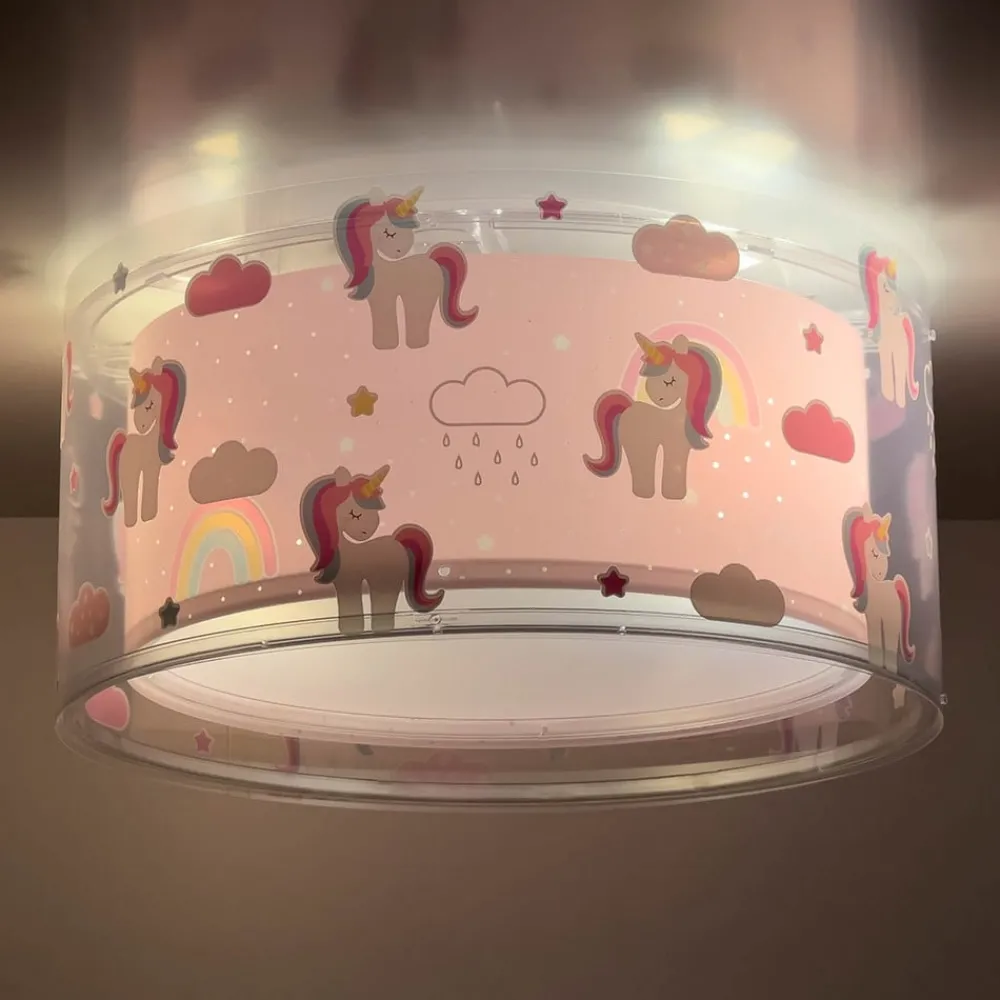 Dalber Loftlamper|Loftlamper > Unicorns loftlampe enhjørningmotiv, 1 lk