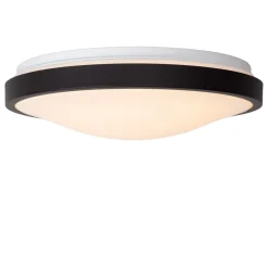 Lucide Loftlamper > Dasher LED loftlampe, sort, Ø 34,8 cm, 2700 K, IP44