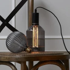 Filament Pære ^ STAR TRADING Decoled LED-pære E27 1 W 2.000 K røggrå