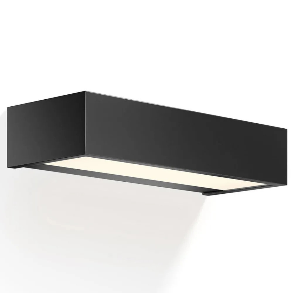 Væg- Og Spejllamper|Væglamper ^ Decor Walther Box LED-lampe sort 2.700 K 25 cm