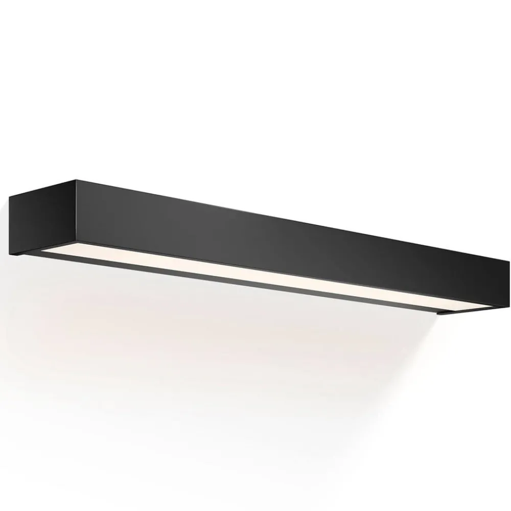 Væg- Og Spejllamper ^ Decor Walther Box LED-lampe sort 2.700 K 60 cm