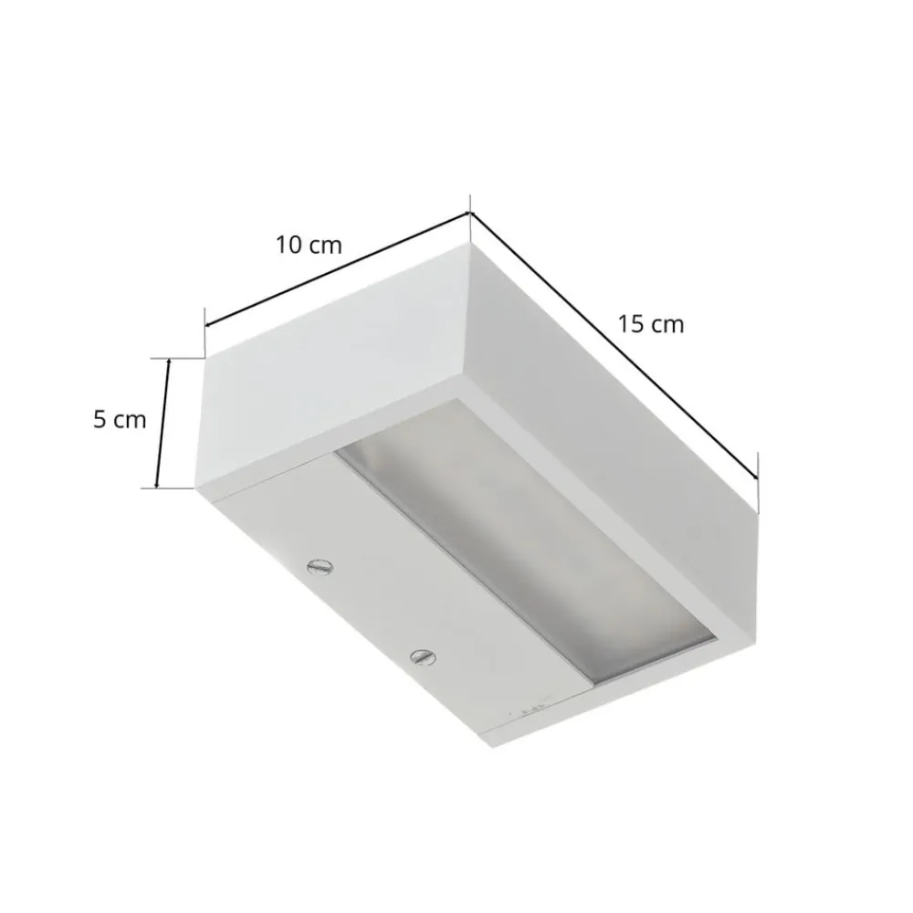 Decor Walther Væg- Og Spejllamper > Box LED-væglampe hvid 2700 K 15 cm