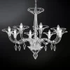 Metallux Lysekroner > Dedalo lysekrone, 8 lyskilder, hvid