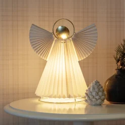 Dekorationsbelysning|Julepynt ^ Konstsmide Christmas Dekolampe papirengel mini, hvid, E14