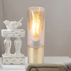 Globo Bordlamper > Dekorativ bordlampe Annika i messing