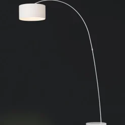 Gulvlamper|Gulvlamper ^ FARO BARCELONA Dekorativ PAPUA buelampe i hvid