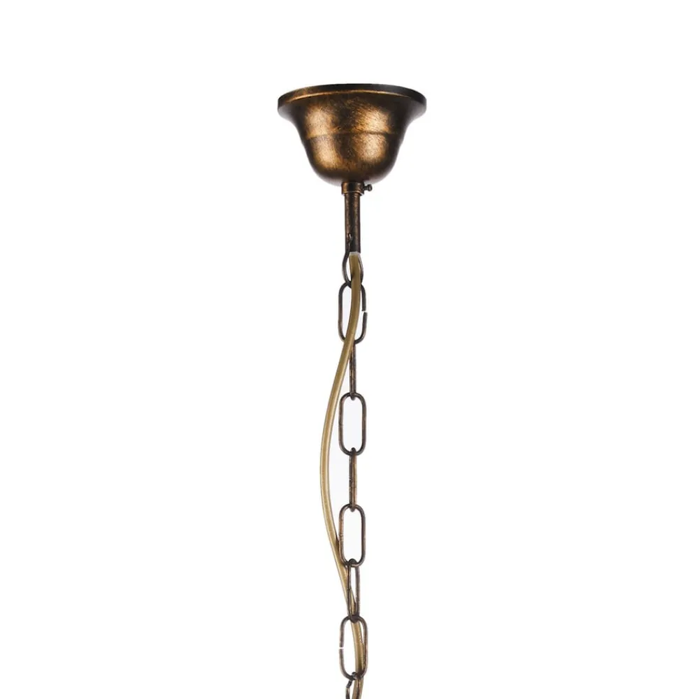 ONLI Lysekroner > Delia lysekrone, bronzefarvet, 5-lys, Ø 68 cm