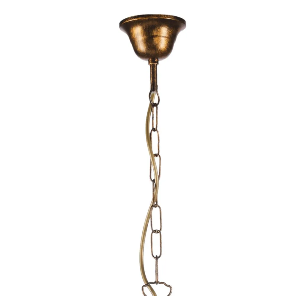 ONLI Lysekroner > Delia lysekrone, bronzefarvet, 3-lys, Ø 60 cm