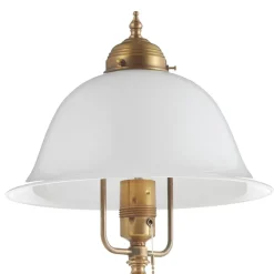 Berliner Messinglampen Bordlamper > Den udsmykkede bordlampe Caroline af messing