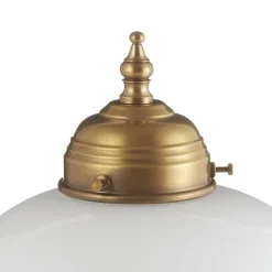 Berliner Messinglampen Bordlamper > Den udsmykkede bordlampe Caroline af messing