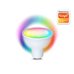 Denver Dæmpbar Led-Pære|Smarte Lyskilder > SHL-450 GU10 5 W LED-reflektor RGBW WLAN