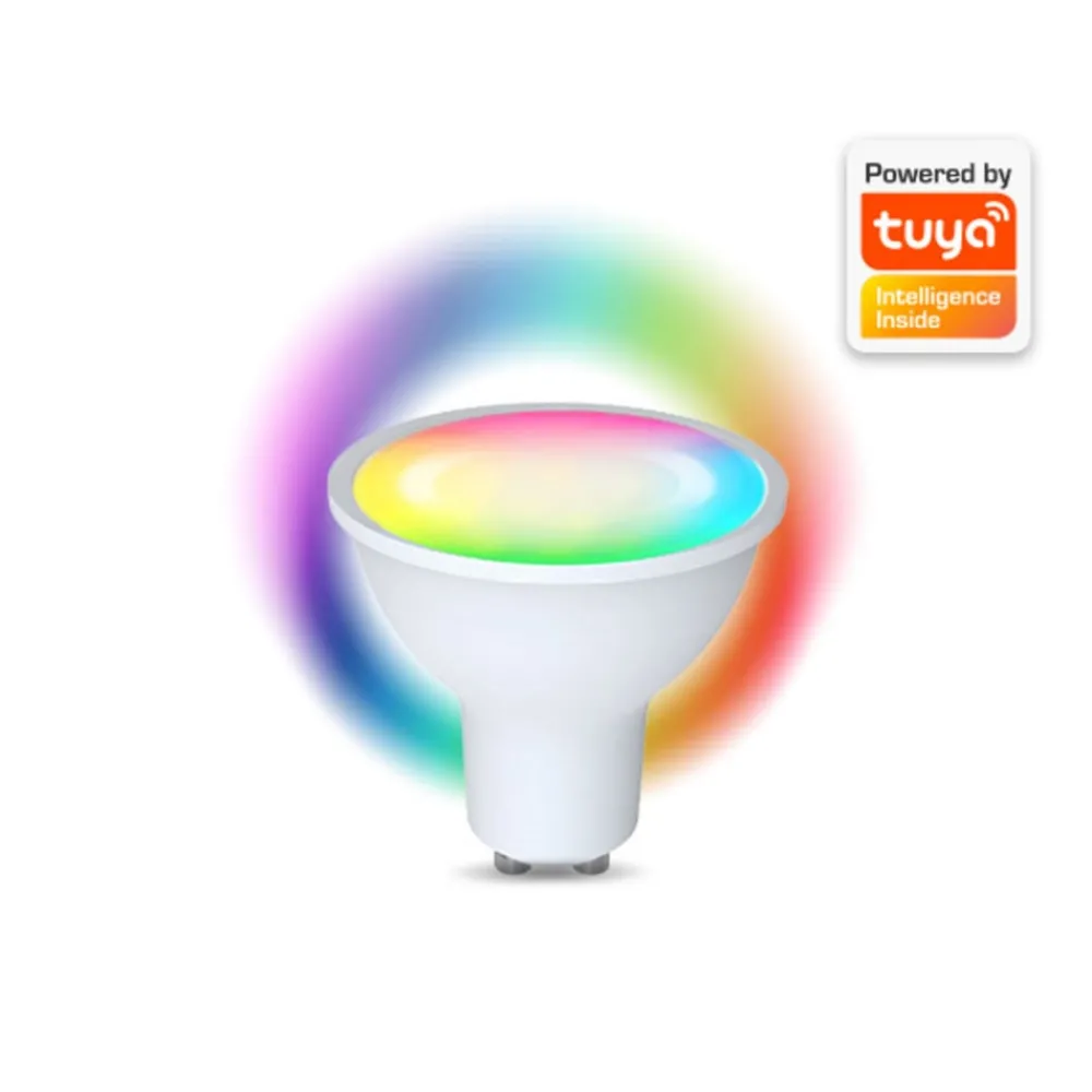 Denver Dæmpbar Led-Pære|Smarte Lyskilder > SHL-450 GU10 5 W LED-reflektor RGBW WLAN