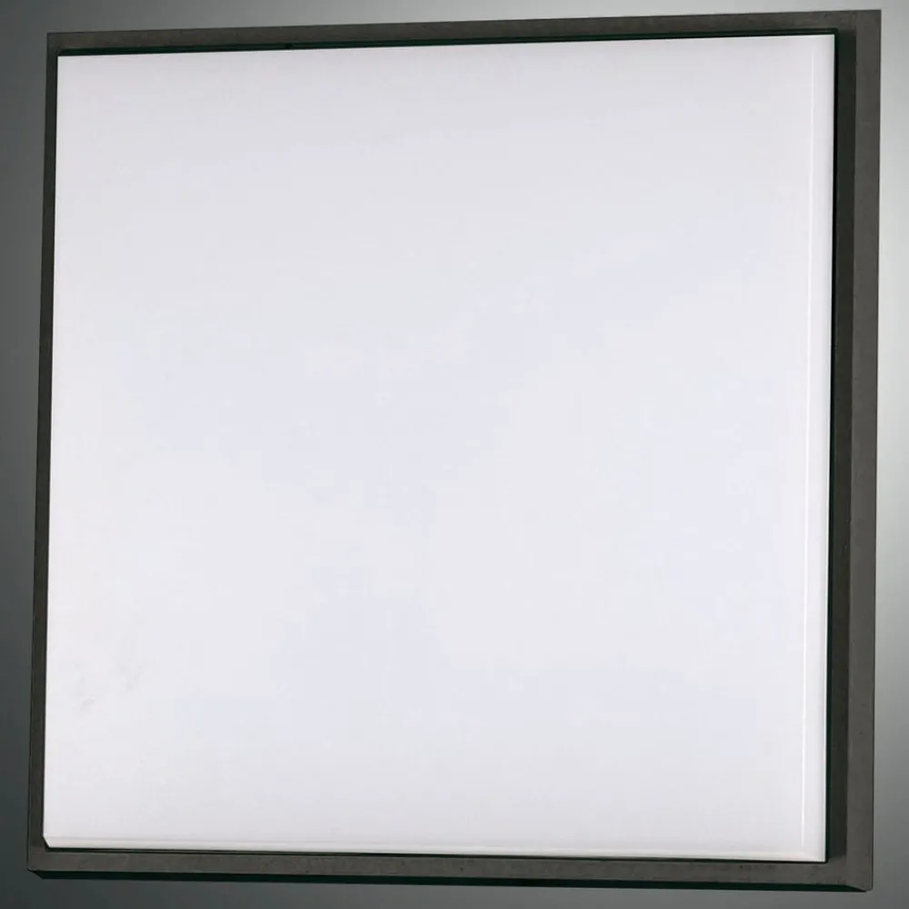 Fabas Luce Loftlamper > Desdy LED-loftlampe, 30 x 30 cm, IP54, sort