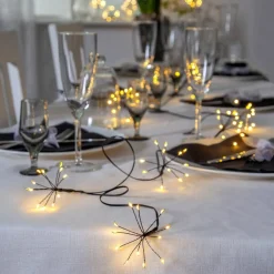 Dekorationsbelysning|Julepynt ^ STAR TRADING Dew Drops Flower LED-lyskæde