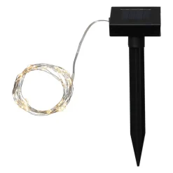 Dekorationsbelysning|Solcellelamper ^ STAR TRADING Dew Drop - solcelle-lyskæde 250 cm lang