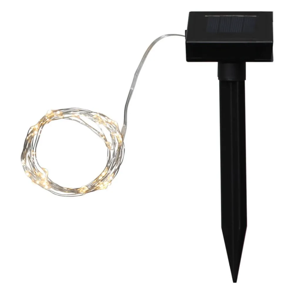 Dekorationsbelysning|Solcellelamper ^ STAR TRADING Dew Drop - solcelle-lyskæde 250 cm lang