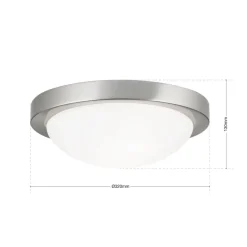 ORION Loftlamper > Diskret MINEA loftlampe Ø 32 cm i nikkel