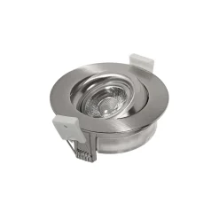 Heitronic Loftlamper|Indbygningsspots > DL6809 LED-downlight, rundt, nikkel