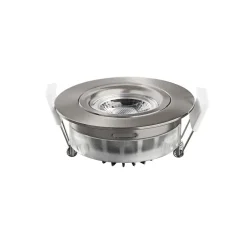 Heitronic Loftlamper|Indbygningsspots > DL6809 LED-downlight, rundt, nikkel