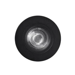 Heitronic Loftlamper|Indbygningsspots > DL6809 LED-downlight, rundt, sort
