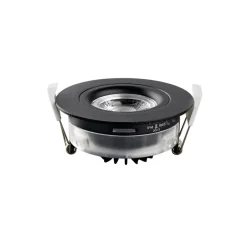 Heitronic Loftlamper|Indbygningsspots > DL6809 LED-downlight, rundt, sort