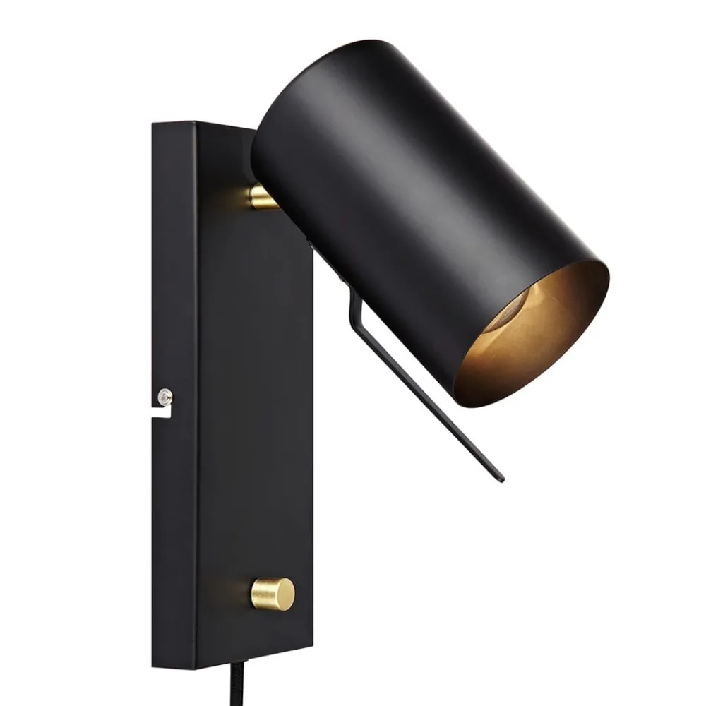 Væglamper|Væglamper ^ Markslöjd Dæmpbar Carrie væglampe med kabel og stik