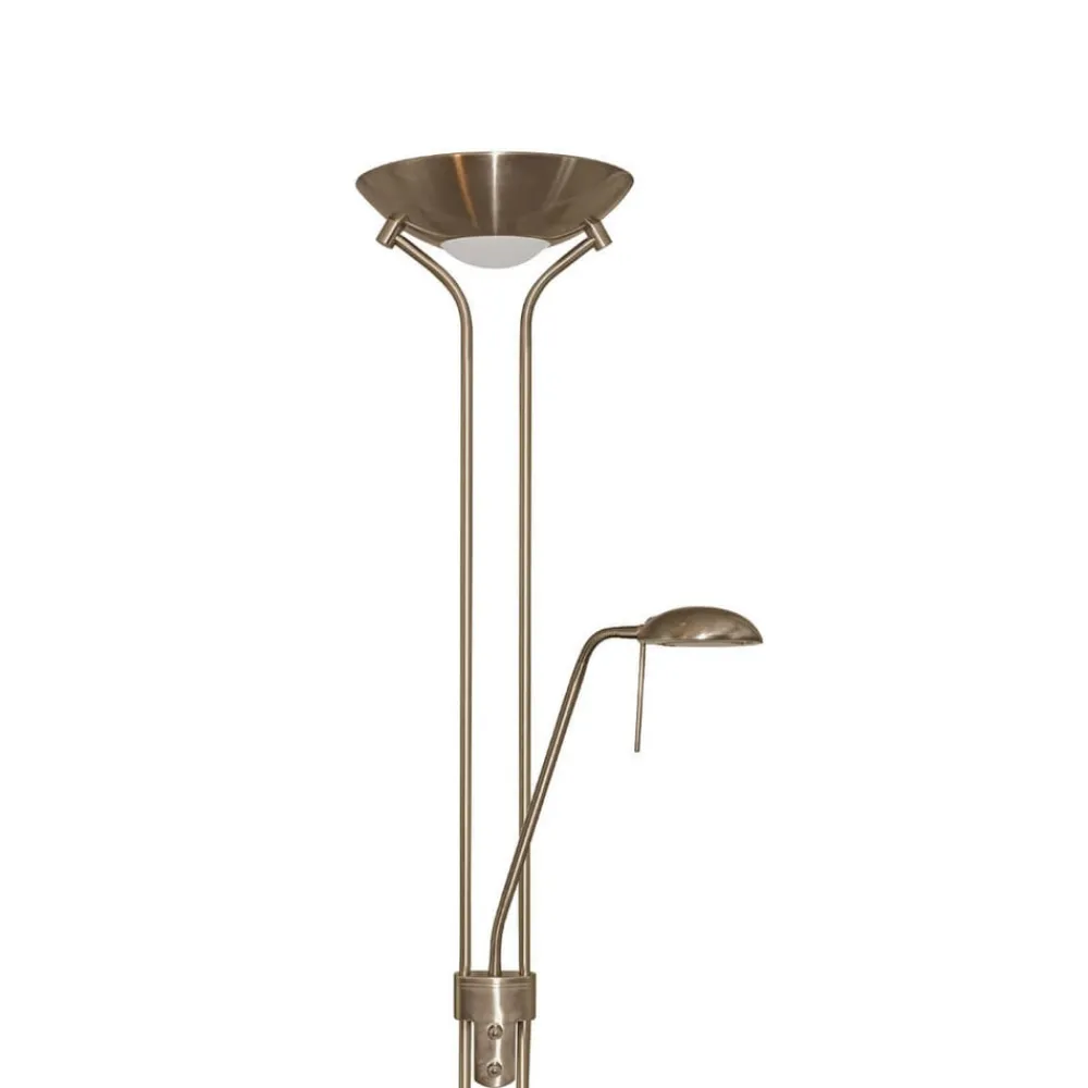 Searchlight Gulvlamper|Gulvlamper > Dæmpbar uplight Jerik, antik messing