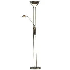 Searchlight Gulvlamper|Gulvlamper > Dæmpbar uplight Jerik, antik messing