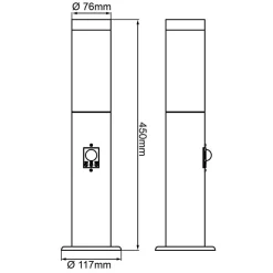Sokkellamper Med Sensor|Sokkellamper ^ Brilliant Dody Sensor sokkellampe, sort, metal, plast, E27