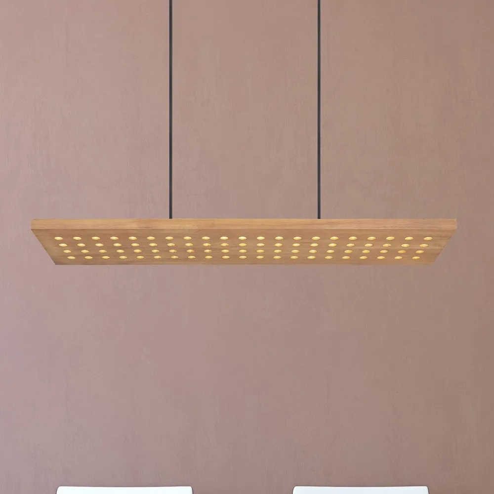 Pendellamper|Pendellamper ^ Globo Dolores LED-pendellampe, mat sort/lysebrun