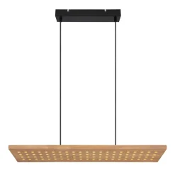 Pendellamper|Pendellamper ^ Globo Dolores LED-pendellampe, mat sort/lysebrun