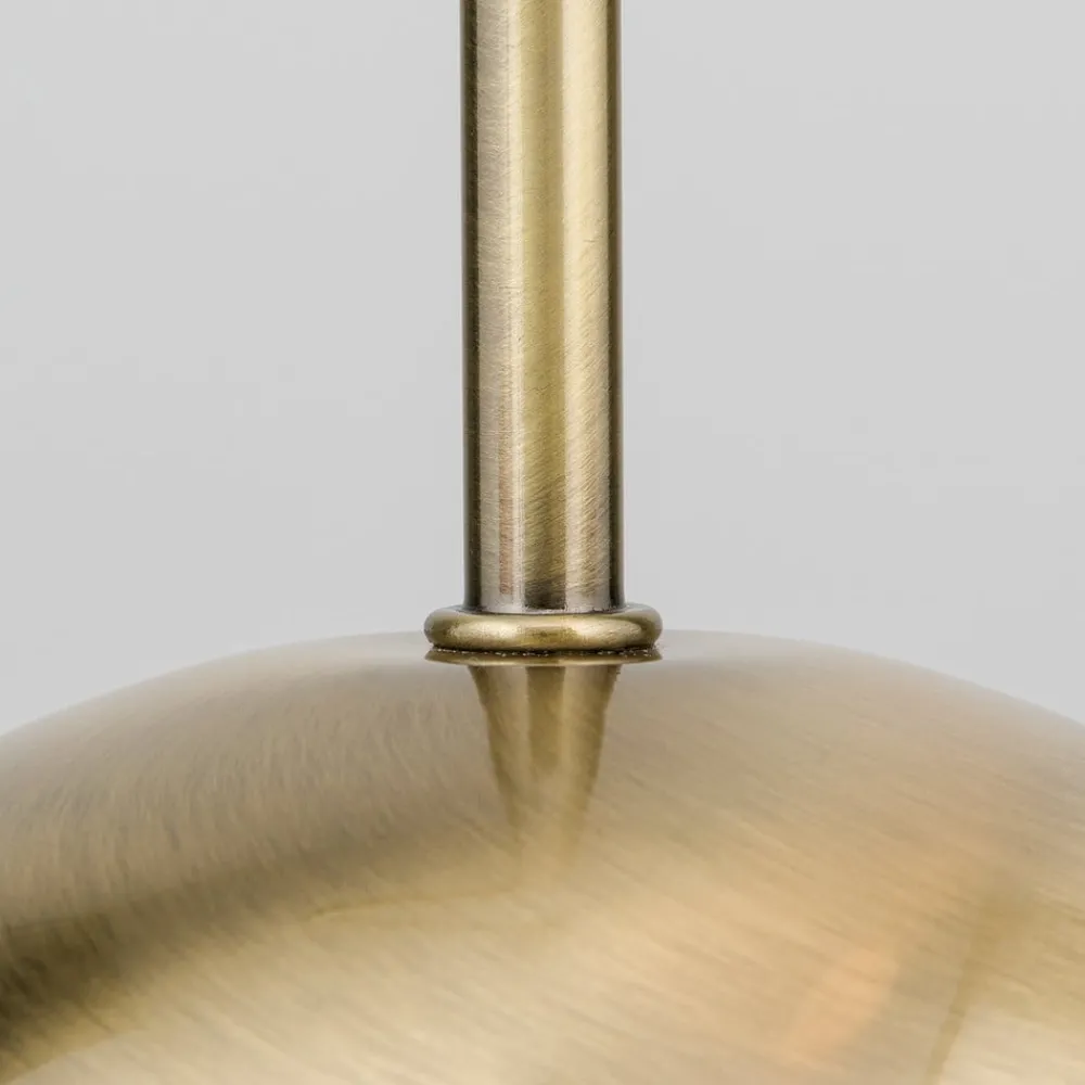 ORION Bordlamper > Doma bordlampe, antik messingfarve, højde 30 cm, glas