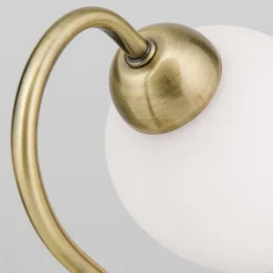 ORION Bordlamper > Doma bordlampe, antik messingfarve, højde 30 cm, glas