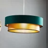 Maco Design Pendellamper > Dorina hængelampe, grøn/guld Ø 60cm