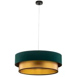Maco Design Pendellamper > Dorina hængelampe, grøn/guld Ø 60cm