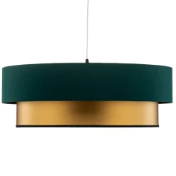 Maco Design Pendellamper > Dorina hængelampe, grøn/guld Ø 60cm
