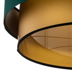 Maco Design Pendellamper > Dorina hængelampe, grøn/guld Ø 60cm