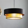 Maco Design Pendellamper > Dorina hængelampe, sort/guld Ø 50cm