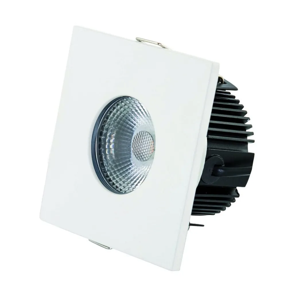 DOTLUX Loftlamper|Indbygningsspots > MULTIsun LED indbygningslampe kantet, hvid