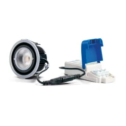 Loftlamper|Indbygningsspots ^ DOTLUX MULTIsun LED indbygningslampe kantet, krom
