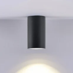 Loftlamper|Loftlamper ^ Deko-Light Downlight CAN, sort, IP44, Ø 6 cm, metal, GU10