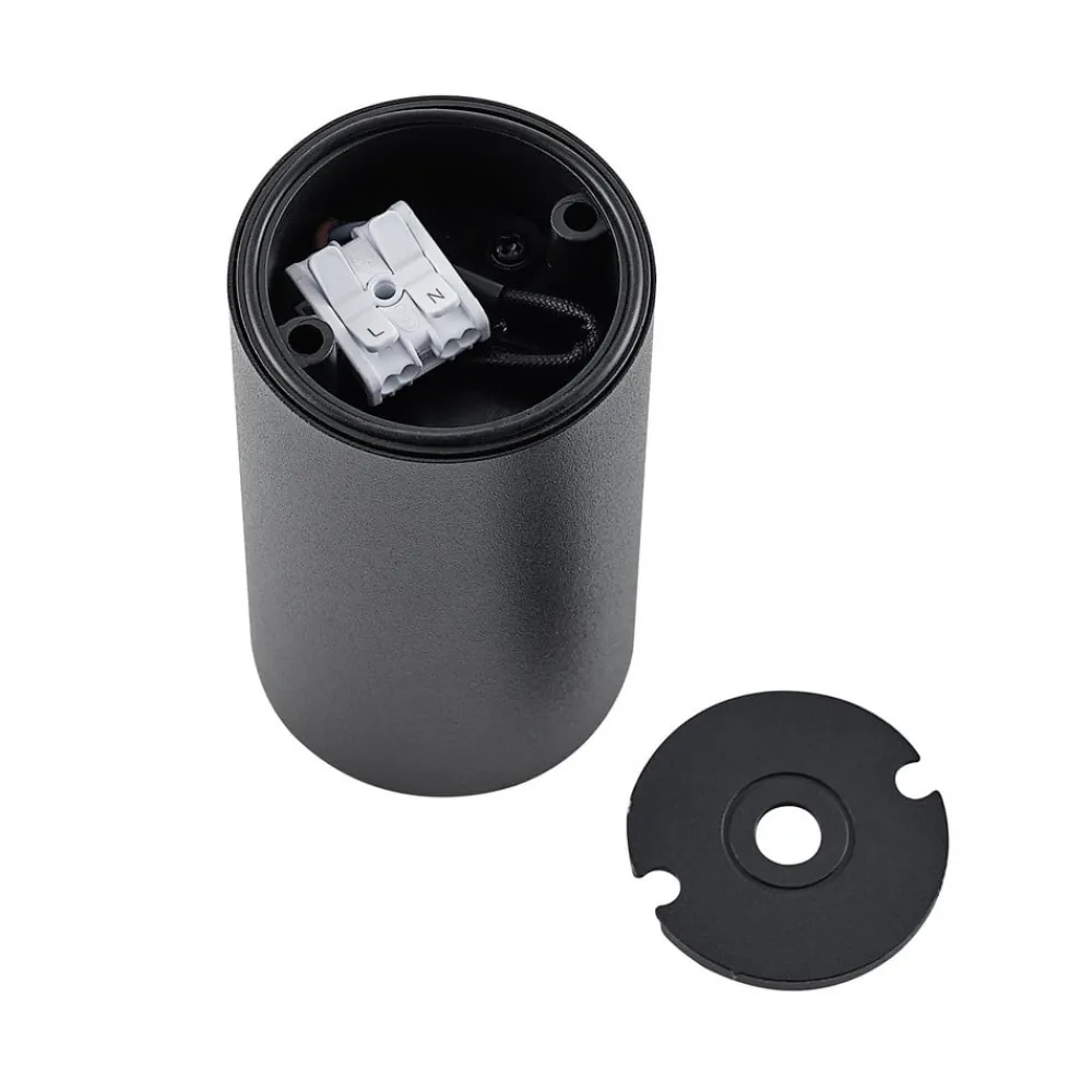 Loftlamper|Loftlamper ^ Deko-Light Downlight CAN, sort, IP44, Ø 6 cm, metal, GU10
