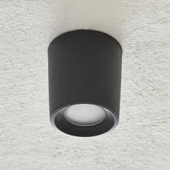 Fumagalli Udendørs Loftlamper > Downlight Livia 9,6 cm sort/frostet kunstharpiks GU10 CCT