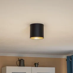 Gang|Loftlamper ^ Nowodvorski Lighting Downlight Point Tone, sort/guld