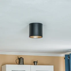 Gang|Loftlamper ^ Nowodvorski Lighting Downlight Point Tone, sort/guld