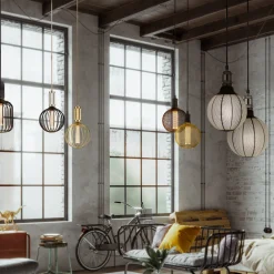 Searchlight Dæmpbar Led-Pære|Filament Pære > Drum LED-pære, guld, E27, 3,5 W, 1.800 K, dæmpbar
