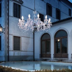 Masiero Udendørs Pendellamper > Drylight S12 - udendørs LED-lysekrone,12 lyskilder