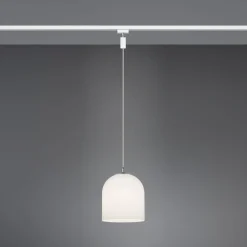 Trio Lighting Skinnesystem > DUOline Ontario-pendel, 2-faset skinne, E14, glas